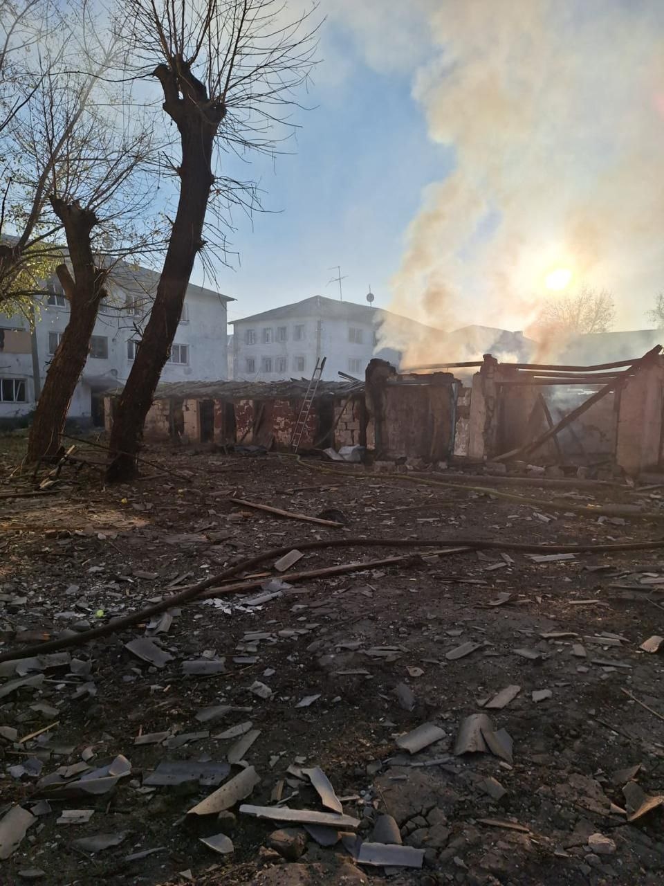Последствия российских обстрелов Покровского района в Донецкой области